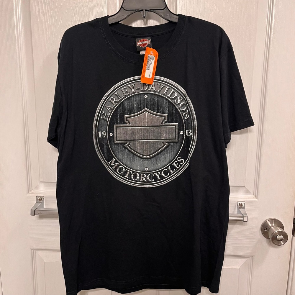 Harley-Davidson Mens Metal Gear Graphic T-Shirt Black MD R689000304